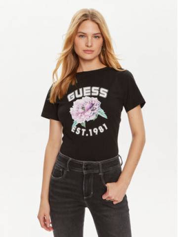 Guess Футболка Peony V4YI15 J1314 Чорний Regular Fit Guess Футболка Peony V4YI15 J1314 Чорний Regular Fit