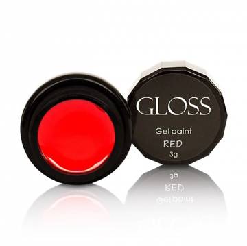 Гель-краска для ногтей Gloss Gel Paint Red, 3 г Гель-краска для ногтей Gloss Gel Paint Red, 3 г