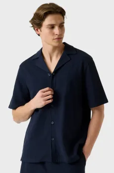 Мужская темно-синяя рубашка Синий XL Guess M6GP10.K3079;G7V2