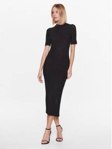 Trussardi Трикотажна сукня 56D00707 Чорний Regular Fit Trussardi Трикотажна сукня 56D00707 Чорний Regular Fit