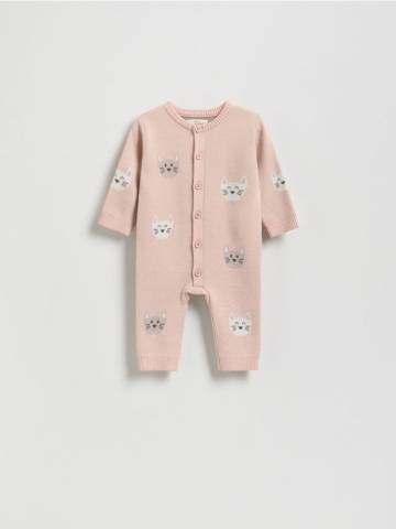 Reserved - Трикотажний комбінезон - пильно-рожевий - 877GK-39X Reserved - Трикотажний комбінезон - пильно-рожевий - 877GK-39X