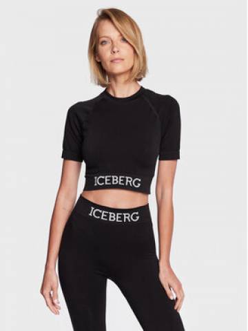 Iceberg Футболка FA1463039000 Чорний Slim Fit Iceberg Футболка FA1463039000 Чорний Slim Fit
