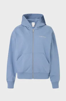 Женское голубое худи LOGO FRENCH TERRY Голубой XL Calvin Klein LV044C211G