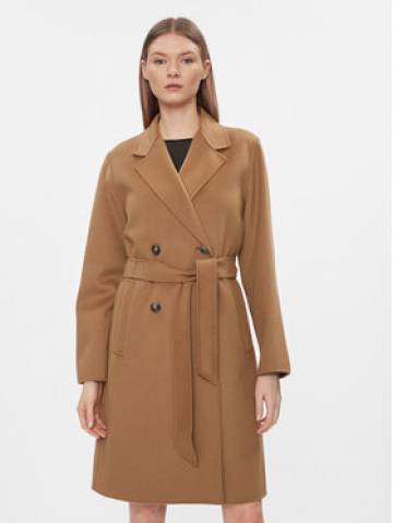 Weekend Max Mara Вовняне пальто Flirt 2415011011 Коричневий Regular Fit Weekend Max Mara Вовняне пальто Flirt 2415011011 Коричневий Regular Fit