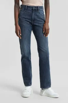 Женские темно-синие джинсы Viktoria High Straight Wmn Синий 27-30 G-Star RAW D23959,D762