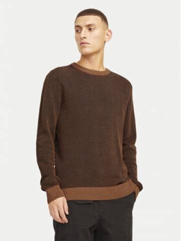 Jack&Jones Светр Globe 12258139 Коричневий Regular Fit Jack&Jones Светр Globe 12258139 Коричневий Regular Fit