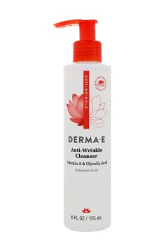 Средство для умывания Derma E Anti-Wrinkle Cleanser против морщин, с витамином А и гликолевой кислотой, 175 мл