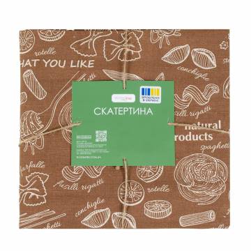 Кухонная скатерть Home Line Паста, светло-коричневая/суровая, 120*150 см (полупанама) (183953) Кухонная скатерть Home Line Паста, светло-коричневая/суровая, 120*150 см (полупанама) (183953)