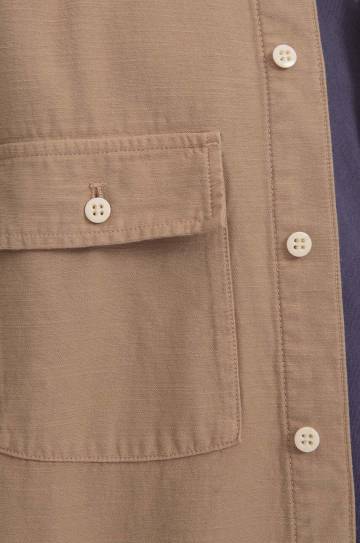 Хлопковая рубашка Stan Ray Cpo Shirt мужская цвет бежевый relaxed классический воротник SS23018KHA-KHA Хлопковая рубашка Stan Ray Cpo Shirt мужская цвет бежевый relaxed классический воротник SS23018KHA-KHA