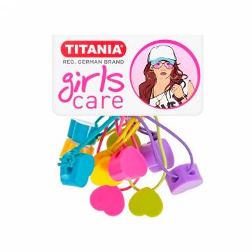 Набор зажимов для волос TITANIA Heart, 5шт, 7983 GIRL Набор зажимов для волос TITANIA Heart, 5шт, 7983 GIRL