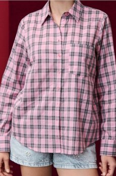 Бавовняна картата сорочка - різнобарвний