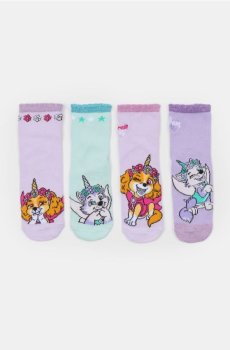 Шкарпетки, 4 пари PAW Patrol - Фіолетовий