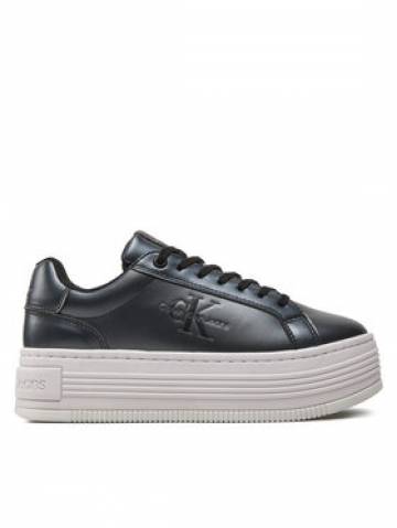 Calvin Klein Jeans Снікерcи Bold Platf Low Lace Lth Ml Mtl YW0YW01464 Чорний Calvin Klein Jeans Снікерcи Bold Platf Low Lace Lth Ml Mtl YW0YW01464 Чорний