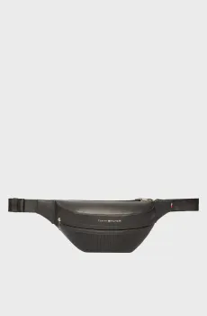Мужская черная поясная сумка WOVEN BUM Черный ONESIZE Tommy Hilfiger AM0AM13634