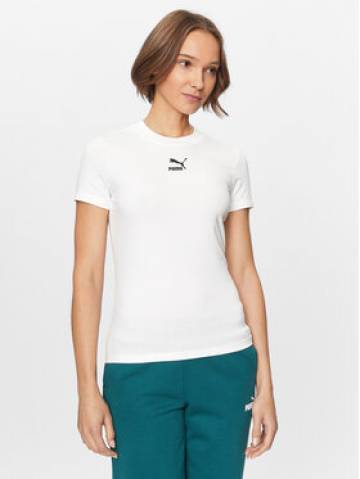 Puma Футболка Classics 535610 Білий Tight Fit Puma Футболка Classics 535610 Білий Tight Fit