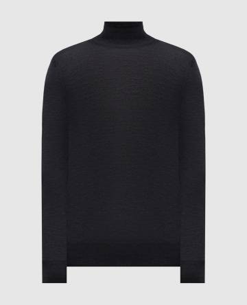 Серый гольф из шерсти