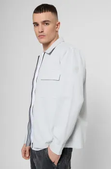 Мужская светло-серая рубашка Серый L BOSS 50553706;053