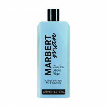 Мужской шампунь и гель для душа Marbert Man Classic Steel Blue Hair & Body Wash, 400 мл Мужской шампунь и гель для душа Marbert Man Classic Steel Blue Hair & Body Wash, 400 мл