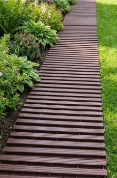 Модульна садова палісада, набір 12 шт. - буряковий