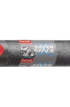 Пакеты для мусора Paclan Silver Space, 120 л, 8 шт