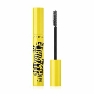 Тушь для ресниц Claresa Sexy FlyGirl Comb & Curl Mascara, Black, 10 г Тушь для ресниц Claresa Sexy FlyGirl Comb & Curl Mascara, Black, 10 г