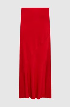 Красная юбка макси