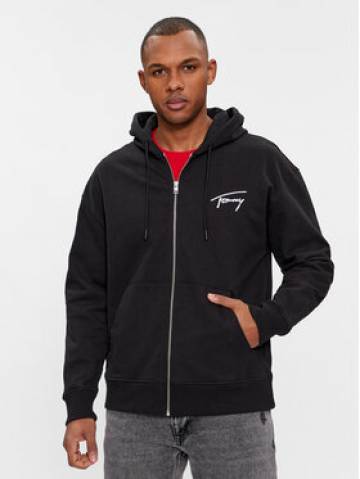Tommy Jeans Світшот Signature DM0DM18402 Чорний Relaxed Fit Tommy Jeans Світшот Signature DM0DM18402 Чорний Relaxed Fit