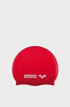 Детская красная шапочка для плавания CLASSIC SILICONE JR Красный ONESIZE Arena 91670-044