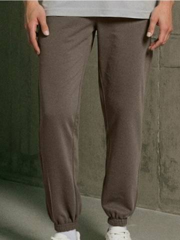 Спортивні штани з манжетами - кавовий