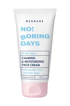 Успокаивающий увлажняющий крем для лица Mermade No! Boring Days для всех типов кожи, 50 мл