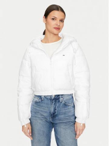 Tommy Jeans Пуховик DW0DW18313 Білий Cropped Fit Tommy Jeans Пуховик DW0DW18313 Білий Cropped Fit