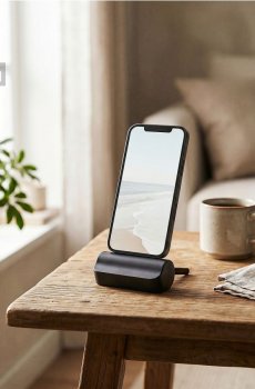 Павербанк з виходом USB-C - чорний