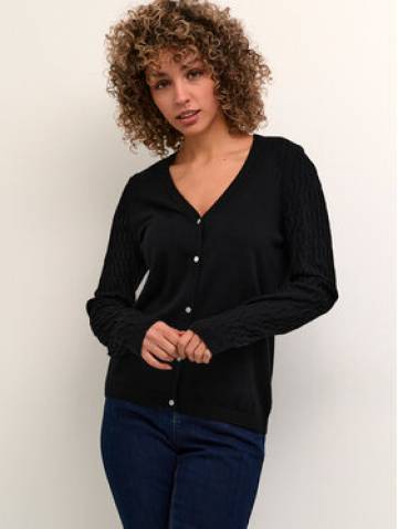 Cream Кардиган Crdela Cable Knit 10611771 Чорний Straight Fit Cream Кардиган Crdela Cable Knit 10611771 Чорний Straight Fit