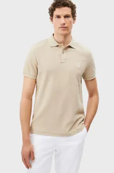 Мужское бежевое поло IMD REG Бежевый S Tommy Hilfiger MW0MW33167