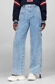 Женские голубые джинсы CLAIRE HGH WD UTILITY Голубой 26-30 Tommy Jeans DW0DW18176