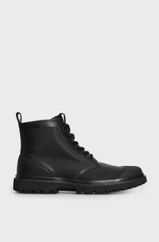 Мужские черные ботинки EVA LACEUP BOOT MID NY Черный 44 Calvin Klein YM0YM00833