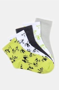 Шкарпетки, 5 пар - лаймовий