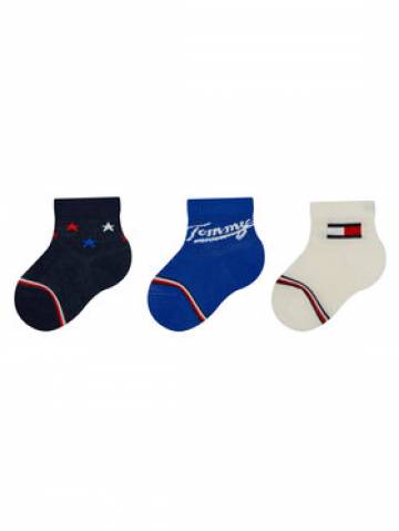 Tommy Hilfiger Набір 3 пар високих дитячих шкарпеток 701224997 Cиній Tommy Hilfiger Набір 3 пар високих дитячих шкарпеток 701224997 Cиній