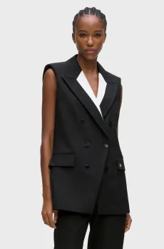 Женский черный жилет Черный 46 Karl Lagerfeld B3W14028