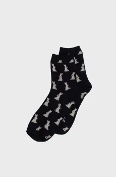 Женские темно-синие носки с узором Синий 36-38 SPRINGFIELD 8543327