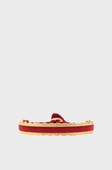 Женский бордовый браслет 4 мм Бордовый ONESIZE Les Interchangeables A52152