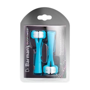 Сменные щетки Dr. Barmans Duopower голубые, 2 шт Сменные щетки Dr. Barmans Duopower голубые, 2 шт