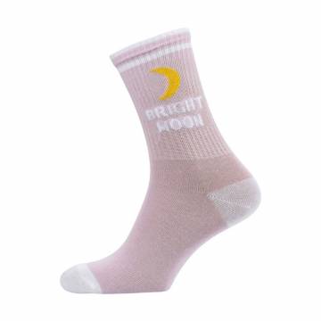 Носки женские Siela RT1322-078 Bright Moon, спортивные, лилово-белые, размер 39-42 Носки женские Siela RT1322-078 Bright Moon, спортивные, лилово-белые, размер 39-42