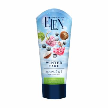 Крем для рук и ног Elen Cosmetics Winter Care 2 в 1 Экстрапитание и восстановление, 75 мл Крем для рук и ног Elen Cosmetics Winter Care 2 в 1 Экстрапитание и восстановление, 75 мл