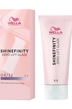 Уценка! Полуперманентная краска для волос Wella Professionals Shinefinity Zero Lift Glaze 04/12 Cool Chia, 60 мл