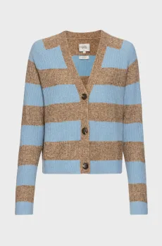 Женский кардиган в полоску KNITWEAR Разноцветный L Camel Active 309592-4K41-12