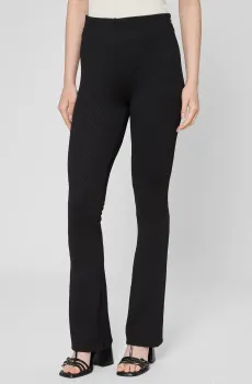 Женские черные брюки с узором Черный XS HUGO 50542425;001