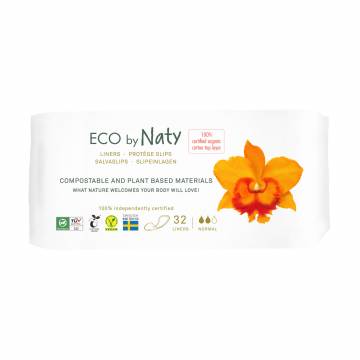 Ежедневные прокладки ECO by Naty Normal, 32 шт Ежедневные прокладки ECO by Naty Normal, 32 шт