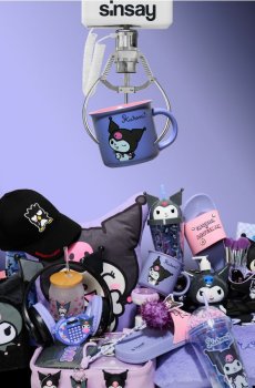 Керамічна чашка з принтом Kuromi - різнобарвний