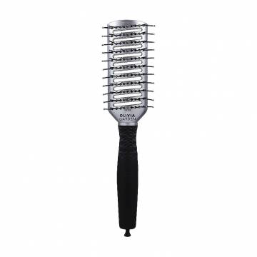 Щетка для волос Olivia Garden Essential Style Tunnel Nylon Bristles, Silver, 1 шт
